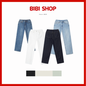 [Nữ] [Hàng ngày] Quần Jeans Dài Rộng_SPTJDA9G51